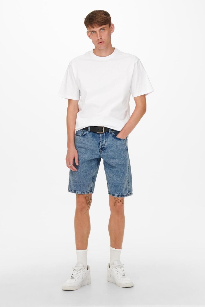ONSFRED RLX SS TEE NOOS 22022532 BRIGHT WHITE